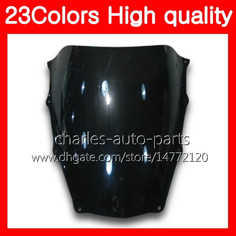 100% nuevo parabrisas de motocicleta para Aprilia RSV1000R 03 04 05 06 RSV1000 R RSV 1000 2003 2004 2005 2006 parabrisas de humo transparente negro cromado