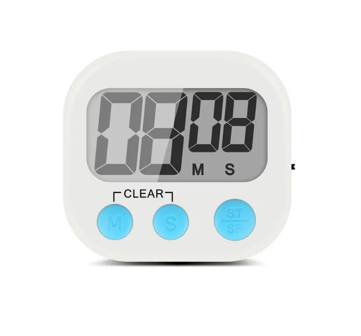 LCD-Bildschirm, digitaler Küchentimer, Kocherinnerung, mit Ständer, Haken, lauter Alarm, Magnetdesign zum Anbringen am Kühlschrank SN1169