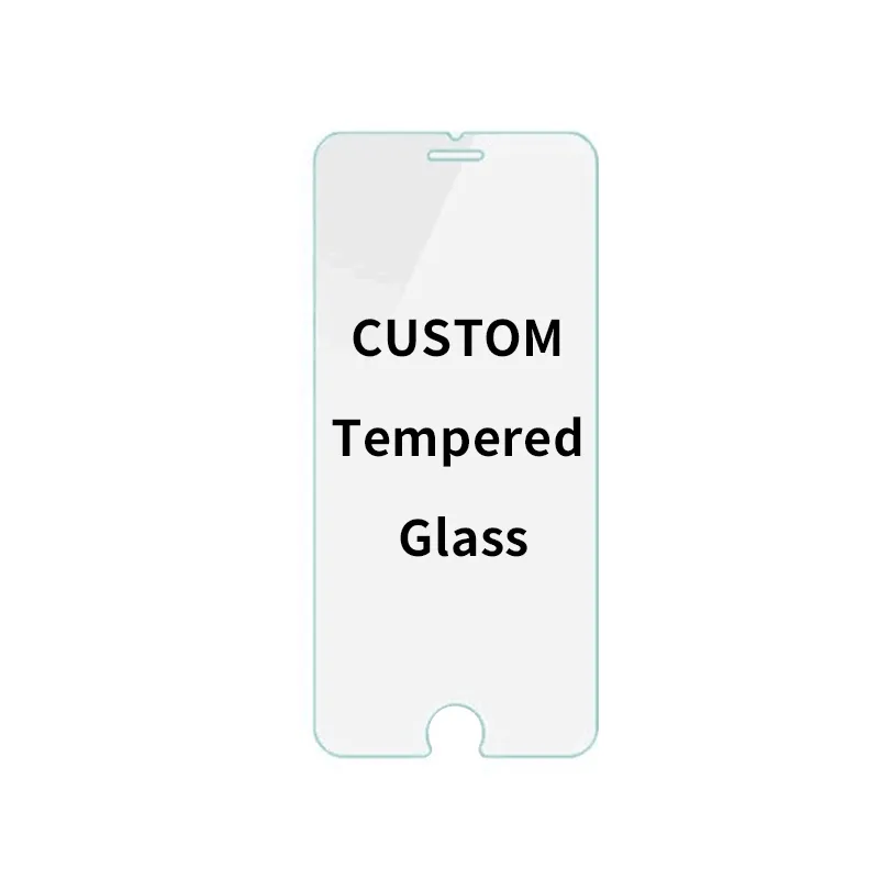 Protetor de tela protetor de tela premium personalizado para iphone samsung xiaomi 9 h dureza blue ray anti explosão vidro temperado