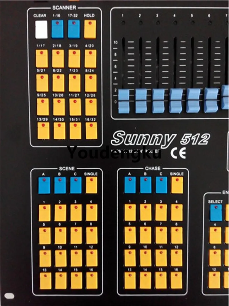 Contrôleur d'éclairage de console Sunny dmx 512 contrôleur dmx contrôleur dmx 512