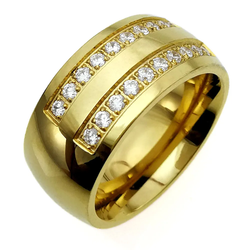그의 남자의 스테인리스 결혼식 착용 반지 반지 (R276A) SZ 10-15