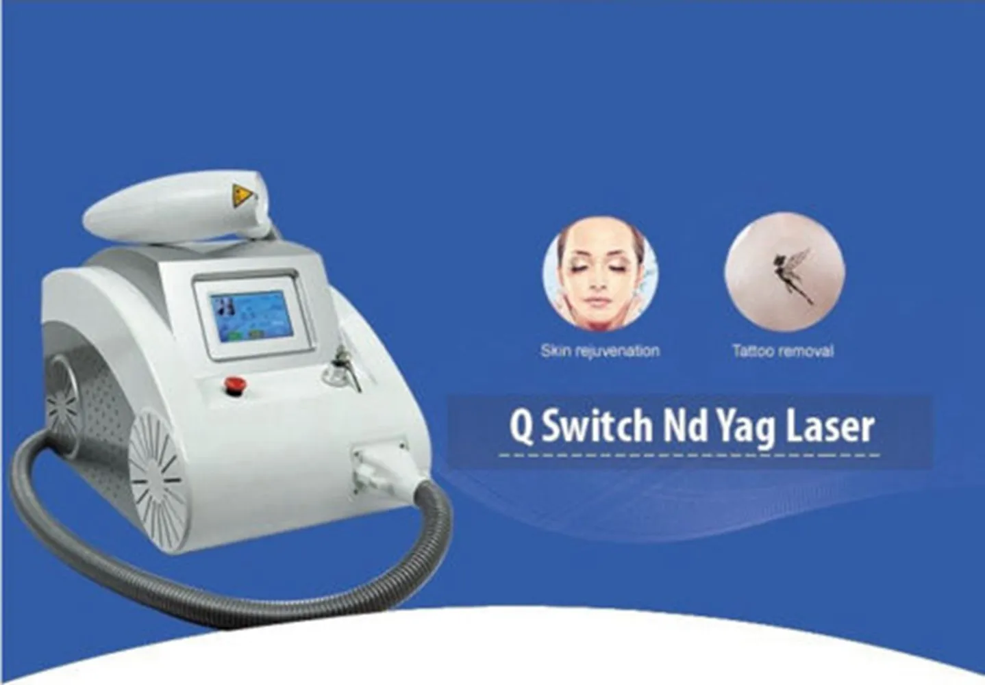 Hoge kwaliteit Draagbare Tattoo Removal Machines 532nm 1064nm 1320nm Q Switch Nd Yag Laser Beauty Salon Apparaat Skin Whiten