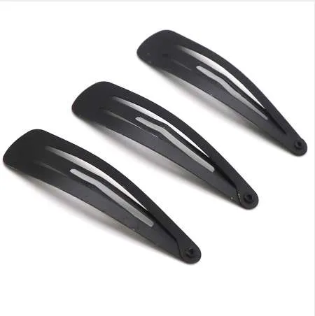 Gold Silver Black Snap Hair Clips For Girls – Minnie Mouse Barrettes, Hairpins, Party Hair Accessories