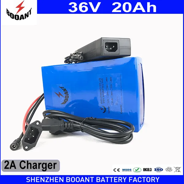 Batterie 36v ebike 20Ah 1500W batterie de Scooter au Lithium 36v batterie de vélo électrique 36v avec chargeur 42V 2A 50A BMS livraison gratuite