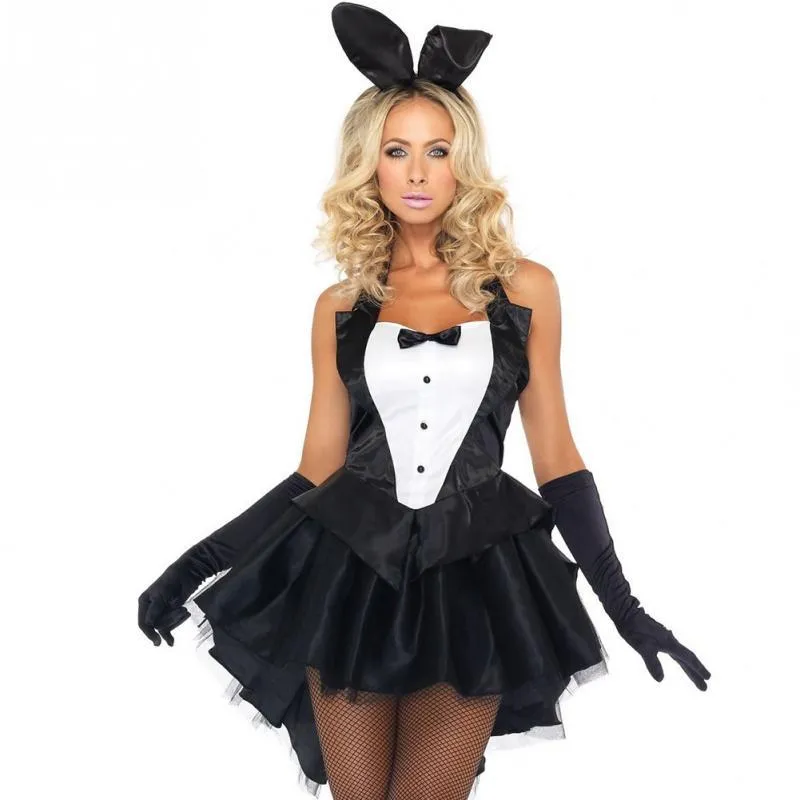 Hot Bunny Girl Rabbit Kostüme Frauen Cosplay Sexy Halloween Adult Tier Kostüm Kostüm Clubwear Party Wear M L XL 2XL S19706