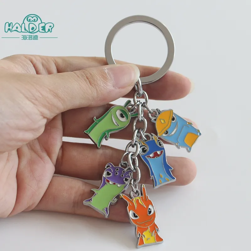 Halder Cartoon Slugterra Cosplay Metall Anhänger Keychain Anime  Schlüsselanhänger Auto Keyring Dekoration