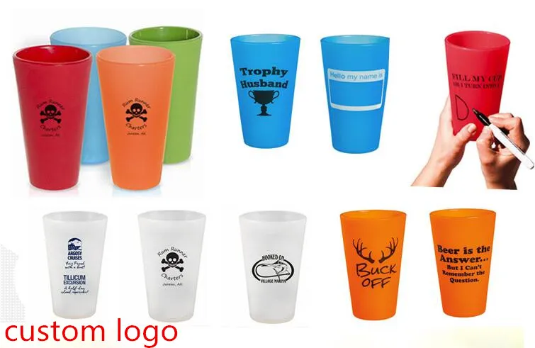 Nouveaux verres à pinte en Silicone, verres à bière et à vin Squishy, tasse pliante en caoutchouc incassable 370ml, 8 sortes de couleurs