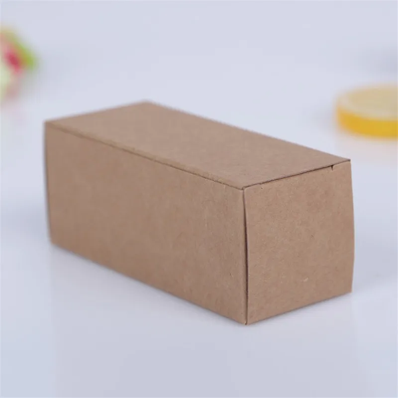 10 Maat Zwart Wit Kraft Papier Kartonnen Doos Lippenstift Cosmetische Parfum Fles Kraft Papier Box Essential Oil Packaging Box LZ1416