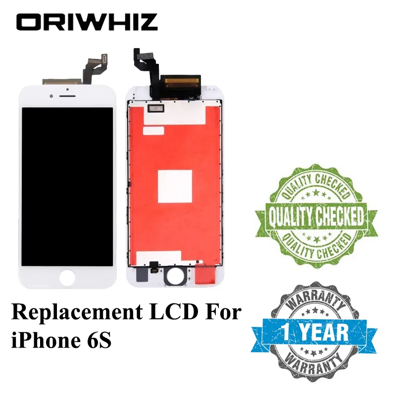 Oriwhiz 100% teste para iPhone 6S Display 3D Touch Touch Screen Repair Display Display 4.7 polegadas tela com quadro branco preto
