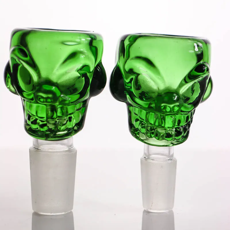 Roken Fabrikant 14.4 18.8 Blow New Design Skull Glass Bowl for Bongs Groothandel