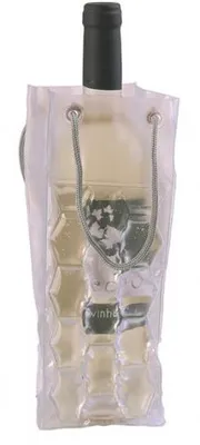 Miljömatkvalitet PVC Drycker Ölkylare Bags Portable Double Side Ice Wine Cooler Chillers Frozen Bag