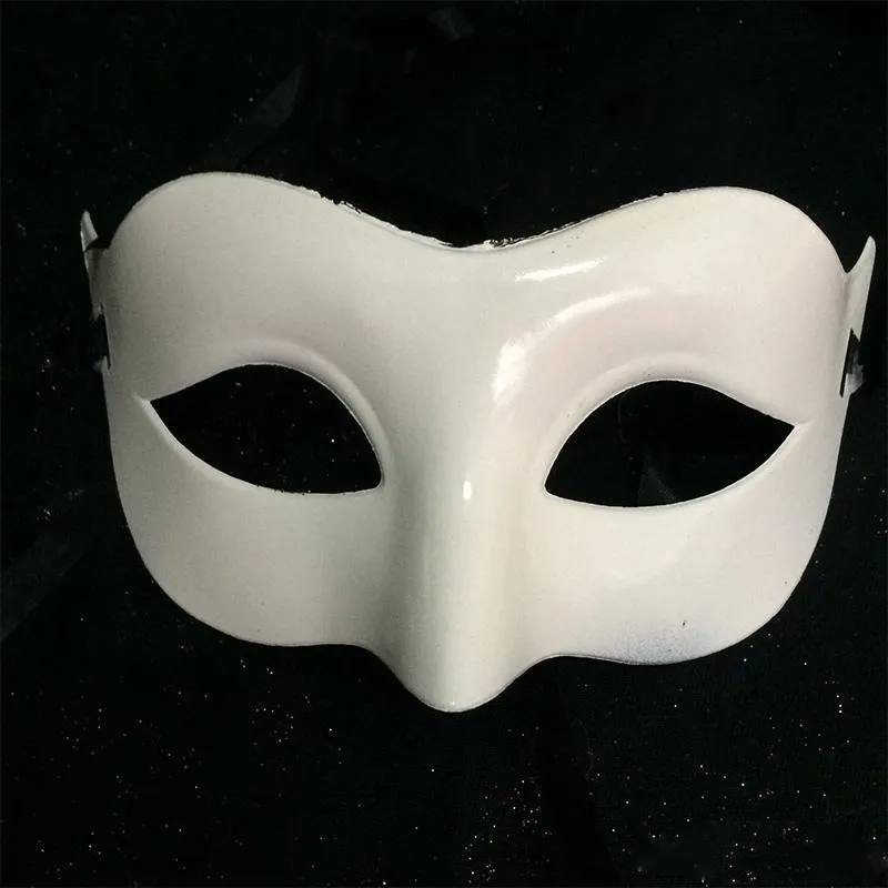 Herren Dame Masquerade Maske Kostüm venezianischen Masken Masquerade Masken Kunststoff halbe Gesichtsmaske Optional Multi-Farbe schwarz, weiß, Gold,