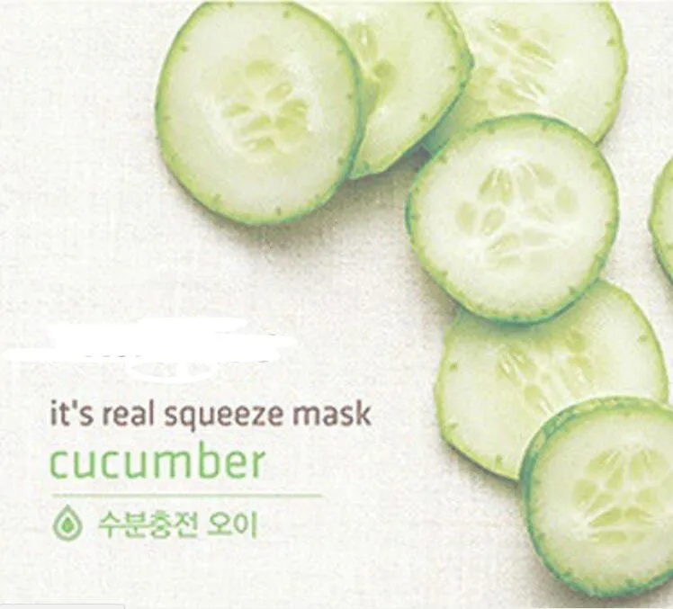 Original Korea It's Real  Squeeze Mask Face Mask Whitening Moisturizing Anti Wrinkle Facial Mask 15 Styles Random