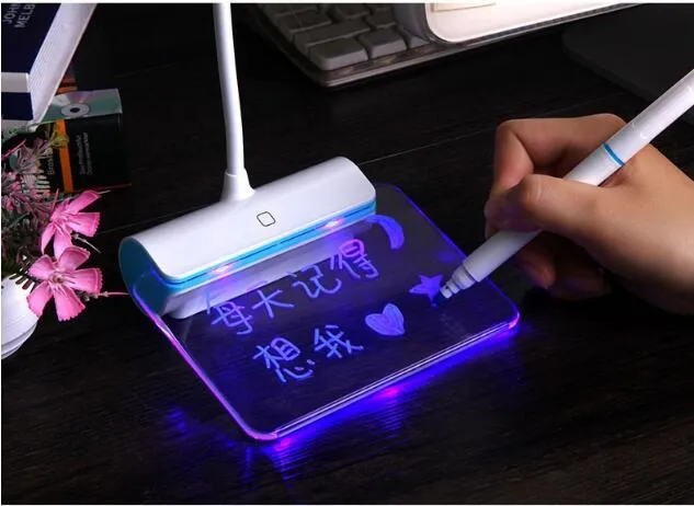 Novelty LED Table Lamp Eye Protection USB Rechageable LED Desk Lamp Touch Switch Reading Light Message Light