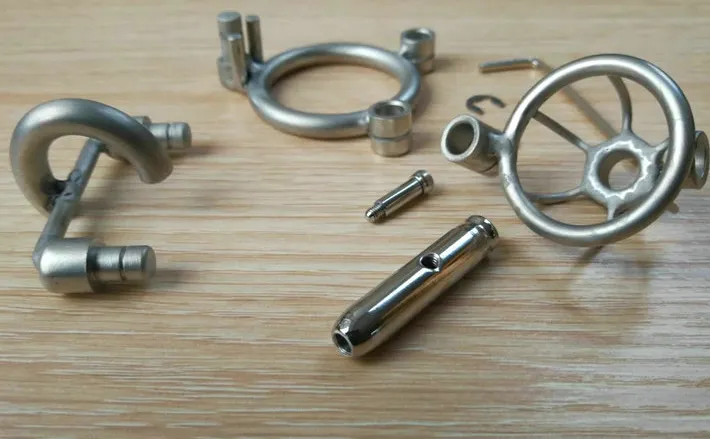 Ultra Short Chastity Devices Lock Cage Bondage Male Device Gear Cock Cage Stainless Steel Penis For Man Permanent Cbt3595640