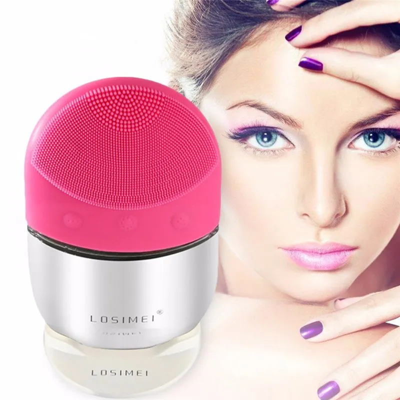 Ultraschall Elektrische Gesichtsreinigungsbürste LOSIMEI Marke Silikon Porenreiniger Waschreiniger Schönheit Maschine Hautpflege Massagegerät