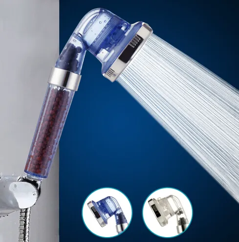 バスルームのシャワーヘッド3機能125度高加圧ハンドシャワーヘッド節水プラスチックバスフィルタースプレー
