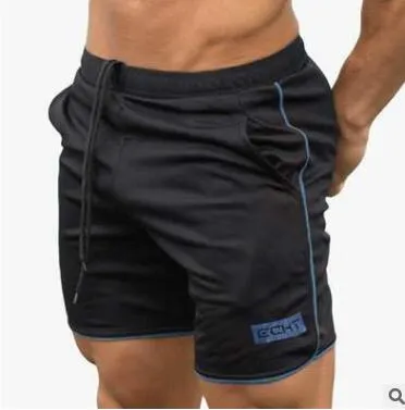Lato Nowa Moda Marka Mężczyźni Siłownie Spodenki Fitness Summer Bodybuilding Krótkie spodnie dla Mężczyzna Plażowe Spodnie Elastyczne Talii Szorty