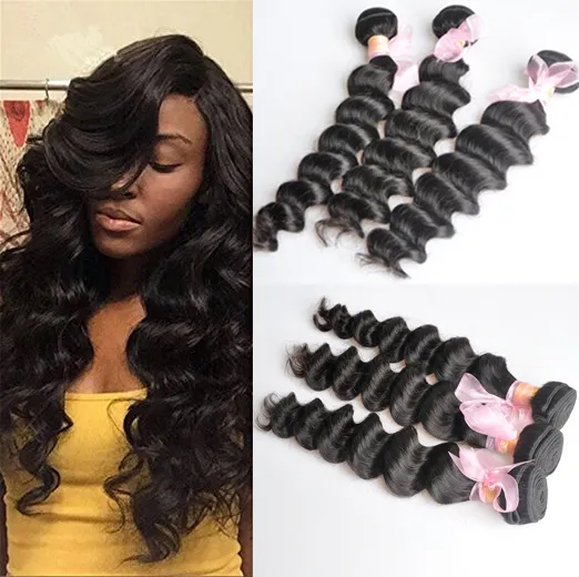 Braziliaanse losse diepe krullende onbewerkte menselijke maagd haar weeft Remy Menselijk Hair Extensions Dyable 3bundles / lot