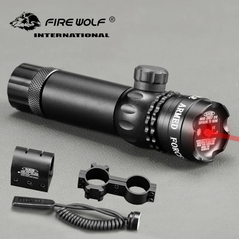 Tactical 5mw Red Laser Sight Green Laser Rifle Scope Riflescope Designator 20mm Mount Tail Switch For Hunting