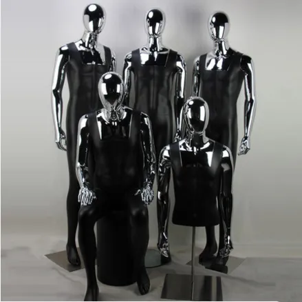 Nowy styl moda włókno szklane pełne ciało męski manekin nowy styl chrom srebrny model model fabryki sprzedaży bezpośredniej