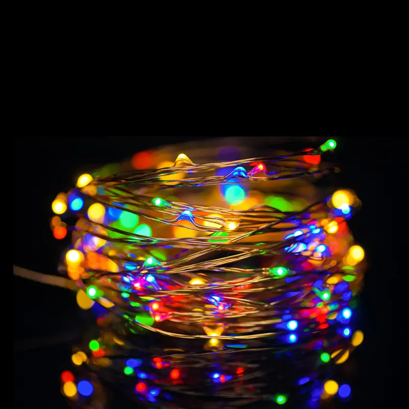 مقاوم للماء 2M LED AA تعمل بطارية مصابيح LED String Lights لعيد الميلاد جارلاند حفل زفاف الزفاف عيد الميلاد الأضواء الخيالية