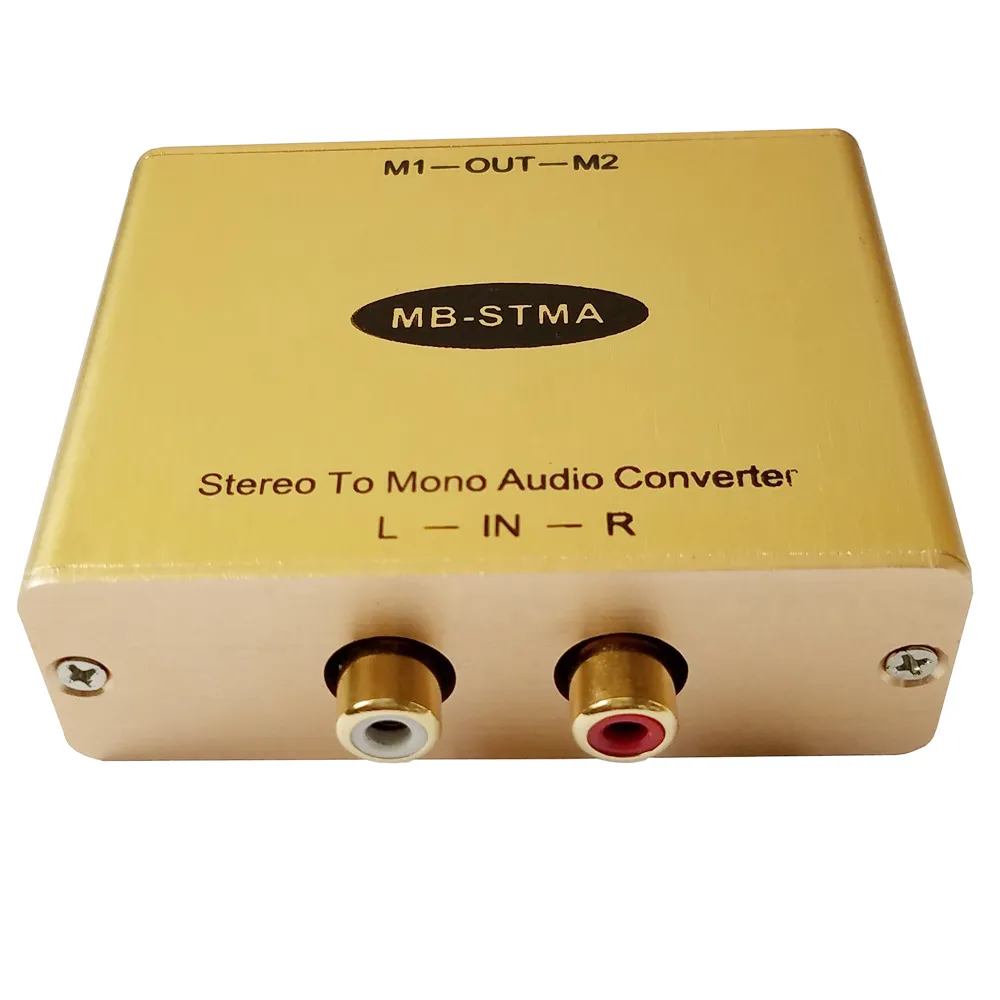 Convertisseur audio stéréo vers mono avec sortie d'isolement Adaptateur stéréo / mono Mixage audio Hi-Fi avec sortie mono-isolement 2 canaux
