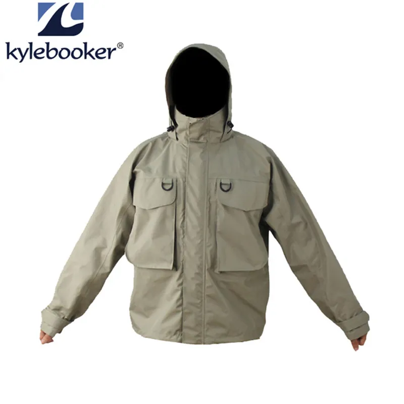Kylebooker Breathable Fly Fishing Wading Jacket Waterproof Fishing Wader  Jacket Clothes