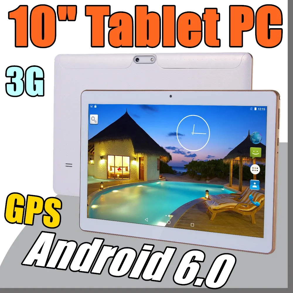 168 9,6 pouces 10 "Tablette PC MTK8382 MTK6592 Octa Core Android 6.0 4 Go 64 Go Phable IPS Écran GPS 3G téléphone Tablettes clavier housse E-9PB