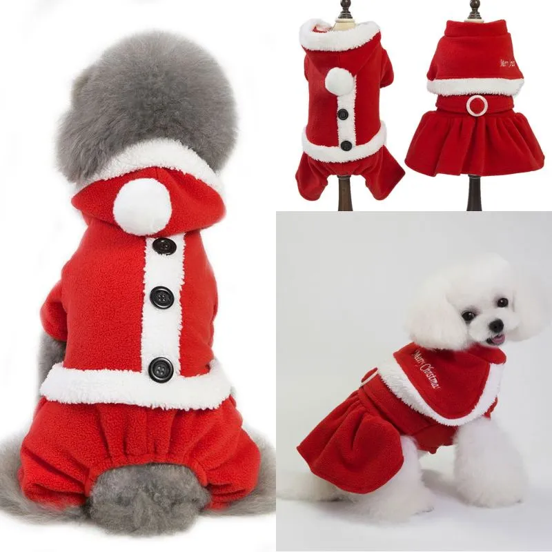 Pet Dog Odzież Jesień I Zima Nowe Świąteczne Ubrania Wakacje Wear Decoration Christmas Party Wydarzenia Pet Dog Akcesoria