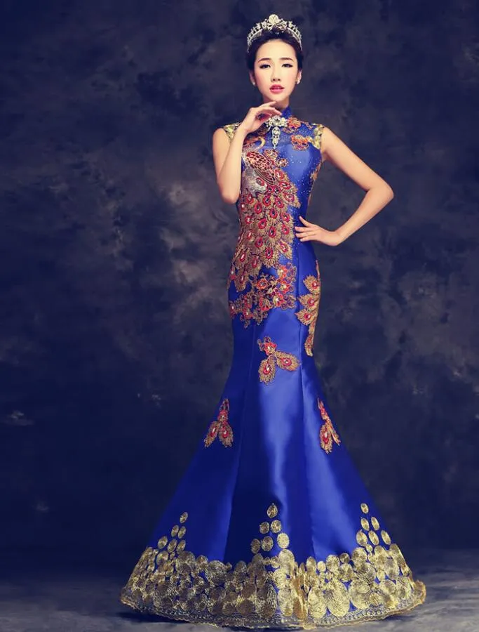 Overseas Chinese Luxury Embroidered Evening Dress ... From Fleming627,  $162.82 | DHgate.Com