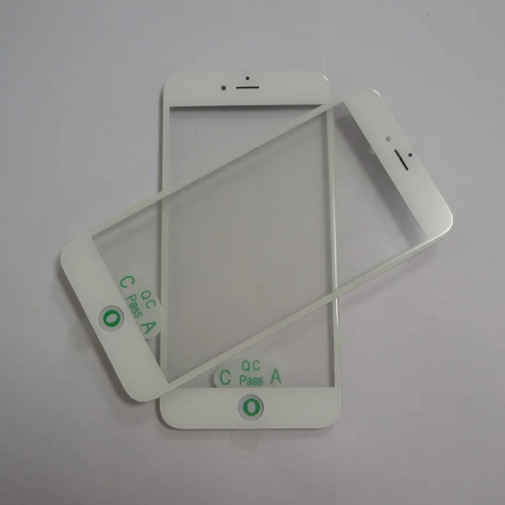 Original para iphone 6 s 6 s além de vidro rachado assembléia cold press LCD frente vidro + quadro moldura + filme oca