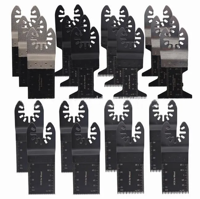 20pcs/set 34*90mm High Carbon Steel Metal Wood Oscillating Multi tool Quick Release Saw Blade Cutting Machine Accessory Tool
