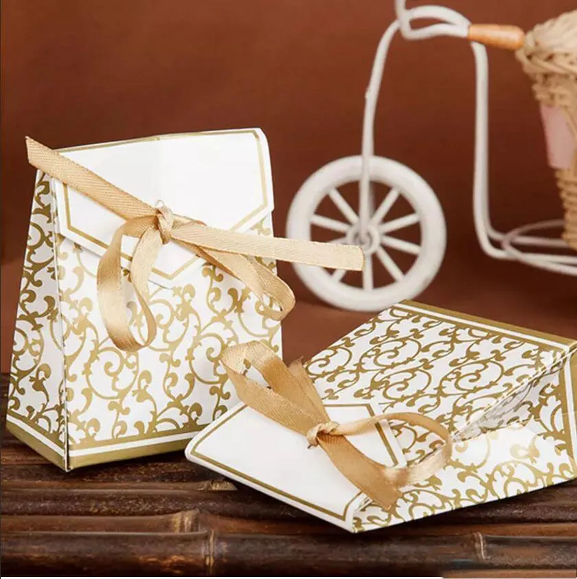 Caja de regalo de fiesta plateada, 24 unidades, cajas de regalo de pastel  de caramelo plateadas, bolsas de regalos de fiesta, bolsa de cartón