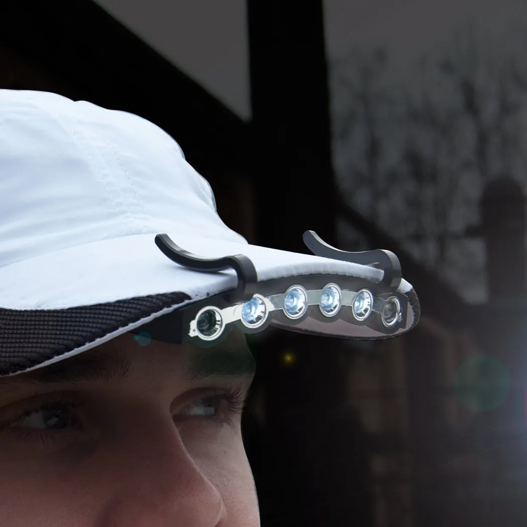 Hat clip lamp 5 LED HeadLamp Flash Cap Hat Torch Head Light Bulb Fishing Camping Ultra Bright