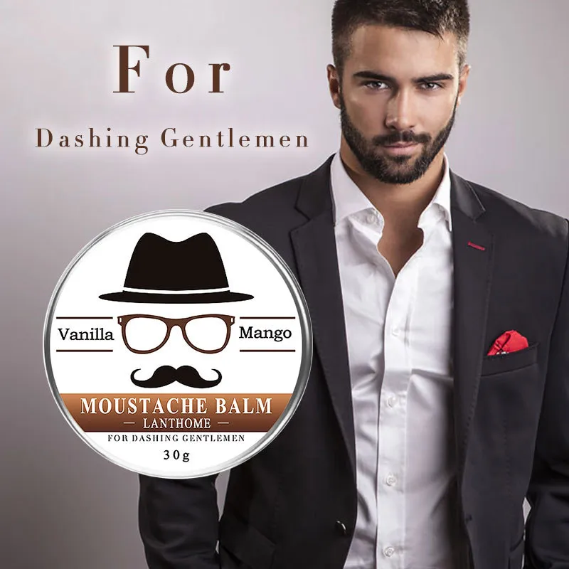 100% Natural AftersHave Barba Balm Bigode Cera Para Estilo Beeswax Hidratante Smootando Sleeting Cuidados Beard