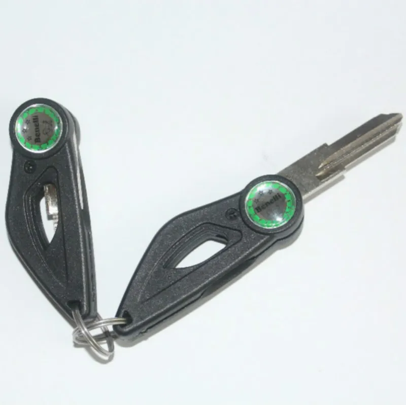 1 Pair Foldable Benelli blank key for BN302 TNT300 STELS300 BN251 TNT25 Keeway RKX 300 / BN TNT 251 300 302 25 / Stels 300