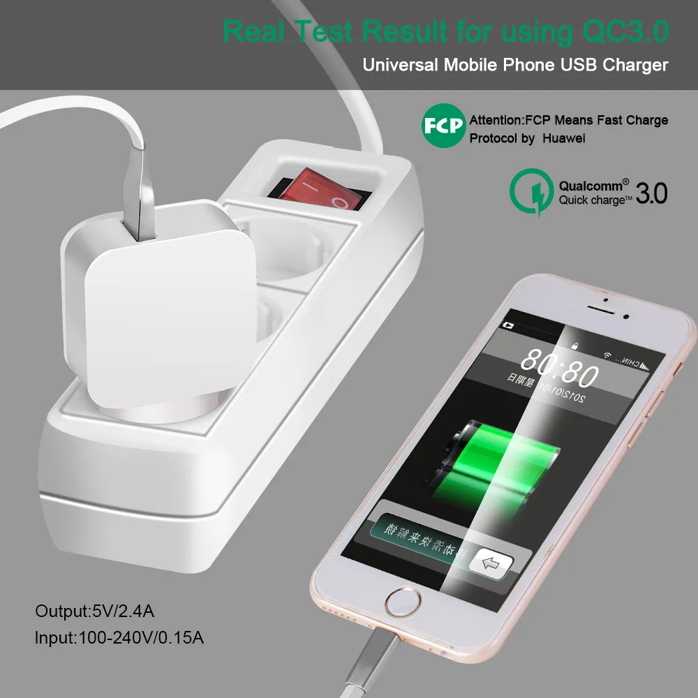 QC 3.0 Wall Charger Qualcomm USB Quick Charge 5V 3A 9V 2A 12V 1.5A Travel  Power Adapter Fast Charging US EU Plug For Iphone Samsung / From Chinese  Jade Shop, $1.71