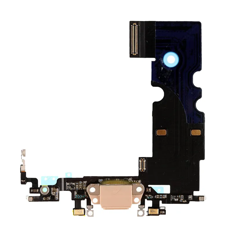 Laadflex voor iPhone 8 8g 4.7 '' reparatieonderdelen hoogwaardige laderpoort dock microfoon hoofdtelefoonaansluiting witte grijze flex kabel