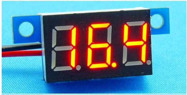 Dijital Voltmetre Paneli Mini DC 3.3-30 V LED Panel Dijital Ekran Gerilim Paneli Voltmetre 4 adet Renkli Işık Voltimetro