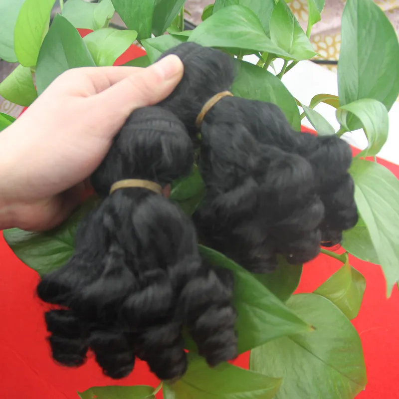 Losse golvende haarweefselbundels 2-delige natuurlijke zwarte Remy haarweefselbundels Dubbel getrokken menselijke haarweefselbundels