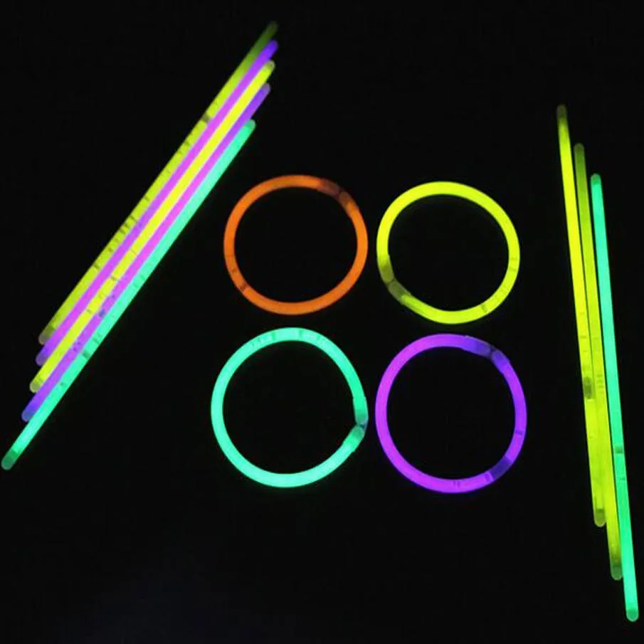 Neuartige Beleuchtung, 200 mm Party-Sticks, Leuchtstäbe, Armbänder, Halsketten, Neon-Party-LED-Blinklichtstäbe, Zauberstab, Neuheitsspielzeug, LED-Gesangskonzert, LED-Blitzstäbe