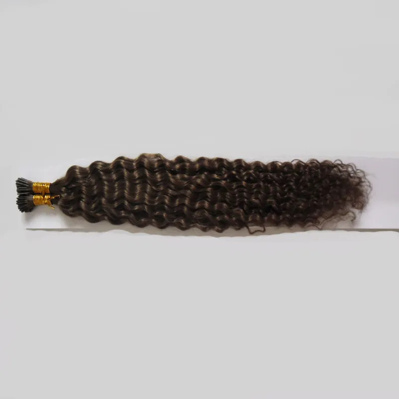 Pré-ligado I Dica Extensões de Cabelo Humano 100g / Castanhas Preção Pré-ligada de Cabelo de queratina na cápsula de queratina