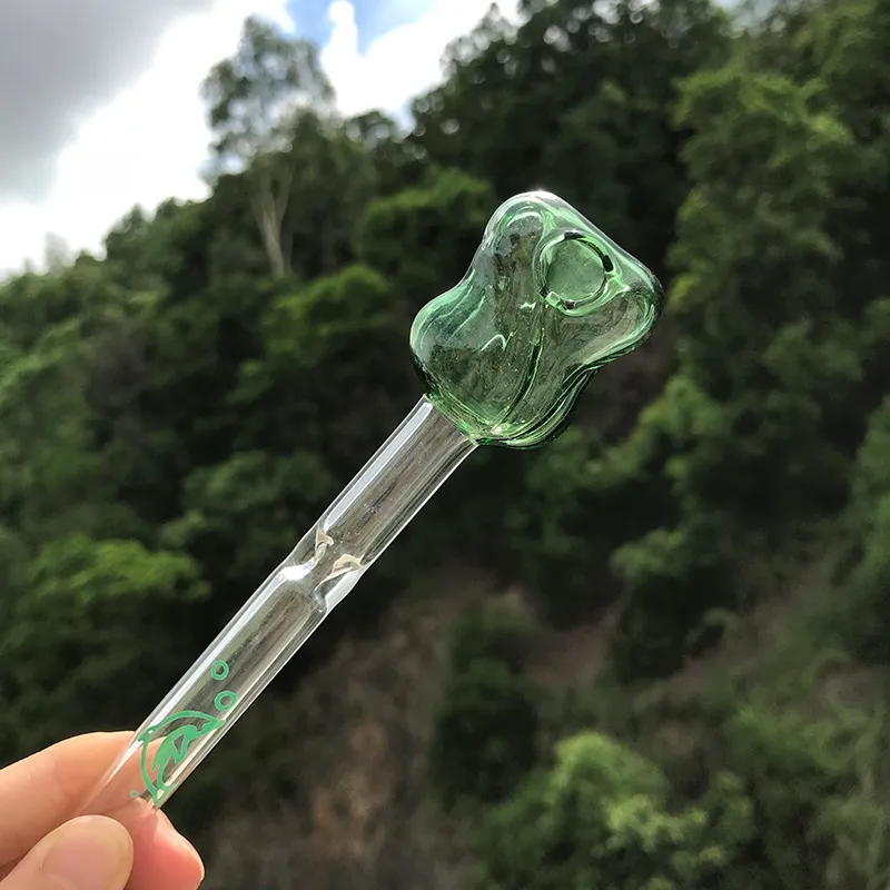 Tuyaux de brûleur à mazout en verre de vente chaude tuyau d'eau en verre coloré barboteur Pyrex fumer de l'eau tuyau à main tabac