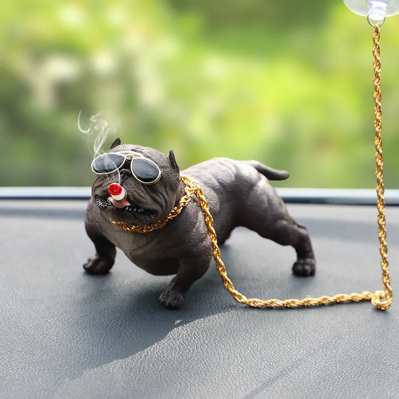 Auto Dashboard Ornament Bully Pitbull Hund Puppe Auto Innen
