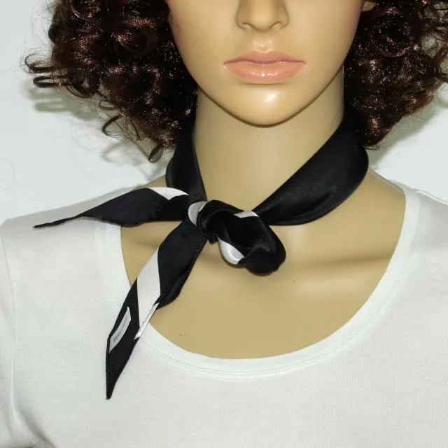 100% seta di gelso triangolo sciarpa fazzoletto multiuso delle donne borsa a tracolla mano dell'accessorio hairband/ # 4071
