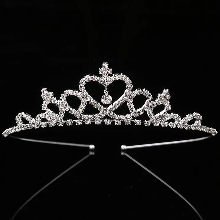 Prinses kroon haar ornamenten metalen kristallen hoofdbanden kind tiaras haarbanden meisjes hoge kwaliteit haaraccessoires haarband kerstcadeau