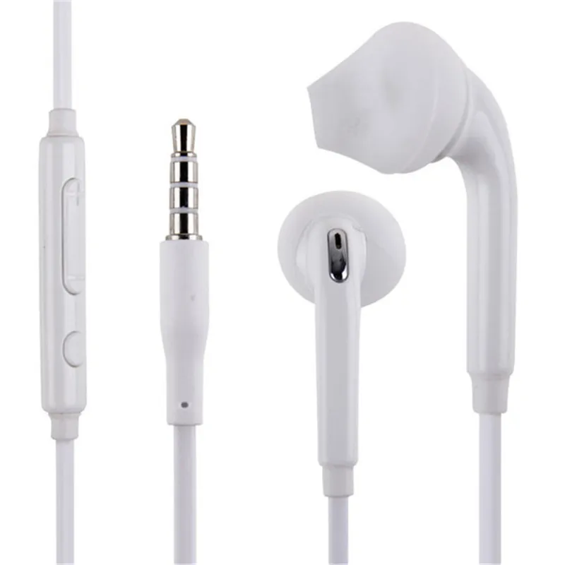 3.5mm In-Ear Wired Earphones Earbuds Headset With Mic and Remote Volume Control Headphones For Galaxy S6 S8 S9 Without Packaging