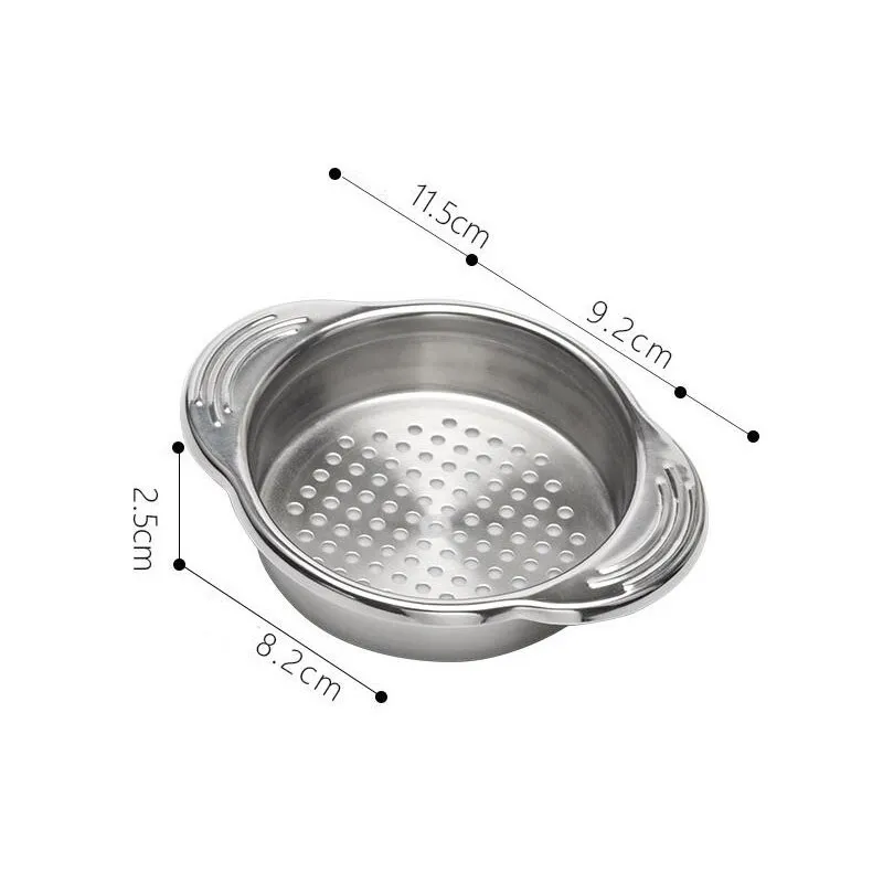 Frigideira de cozinha de aço inoxidável pode filtrar facilmente líquidos fora de conservas de frutas e vegetais ZA6952