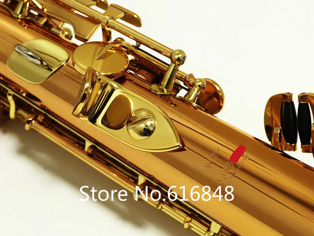 YANAGISAWA S-WO2 S-902 Düz Boru Soprano Saksafon B Düz Profesyonel Altın kaplama Sax Ağızlıklı Müzik Aletleri